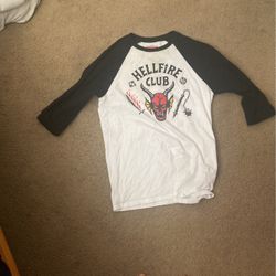 Hell fire club T-shirt, size small, never worn before