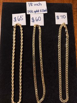 18 Inch 14K Gold Filled Chain Necklaces