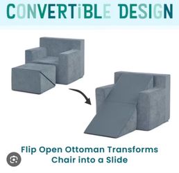 Convertible slide chair
