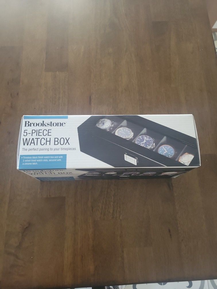 Brookstone 5 Piece Watch Box for Sale in Phoenix AZ OfferUp