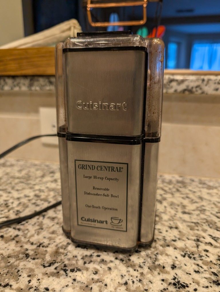 Cuisinart DCG-12BC Grind Central Coffee Grinder, Blade, Stainless Steel Silver