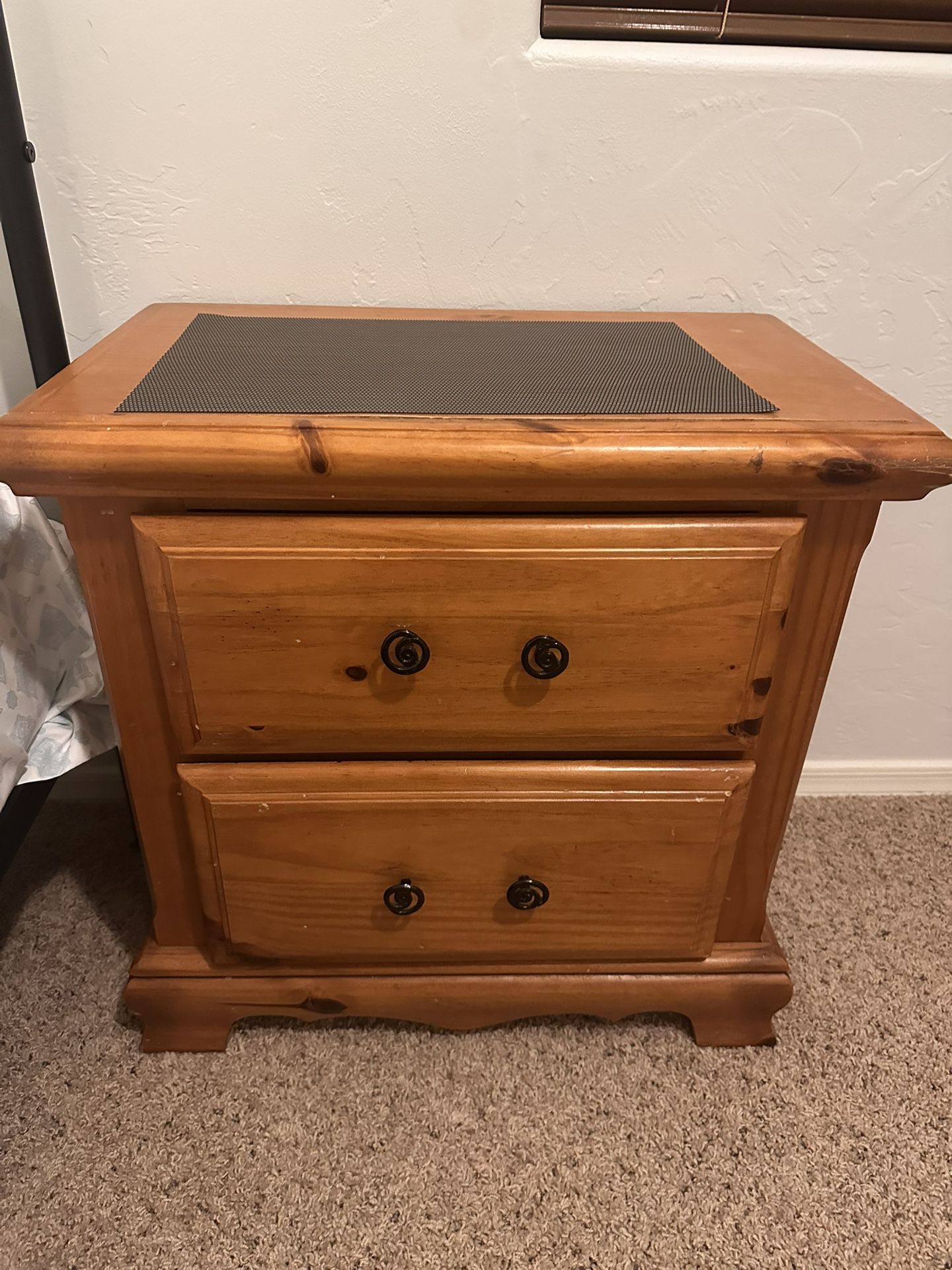 Solid Pine Nightstand / End Table – $15 (Good Condition)