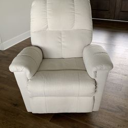 White Static Recliner