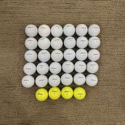 34 Fitleist Golf Balls. All Pro V 1’s 
