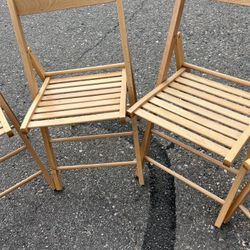 Chairs (ALL WOOD) Folding. ($20 Ea)