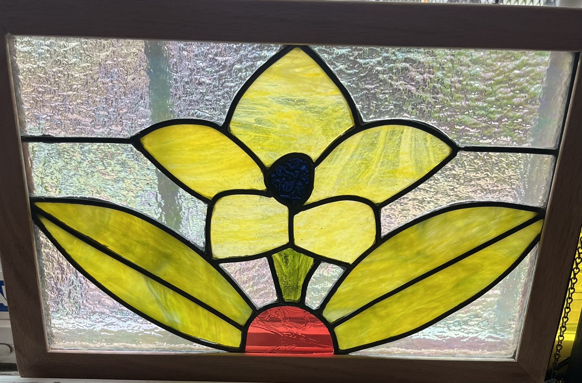 Stained Glass Flower - Framed