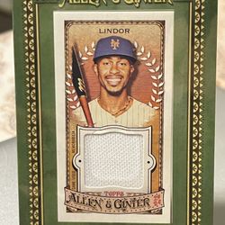 2024 Topps Allen & Ginter - Framed Mini Relics MFR-FL Francisco Lindor