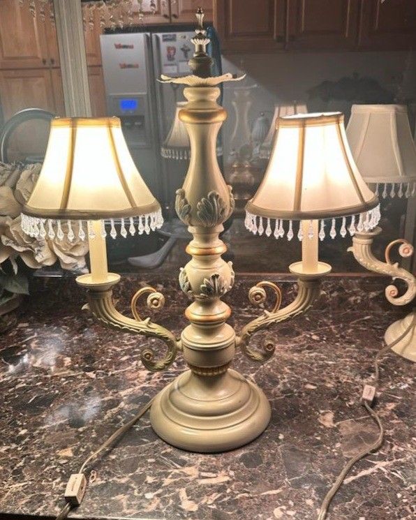 Pair Of Antique Lamps