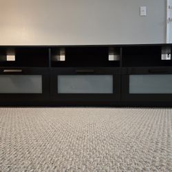 IKEA BRIMNES TV Unit | Modern Media Console w/ 3 Drawers - Black - Excellent Condition