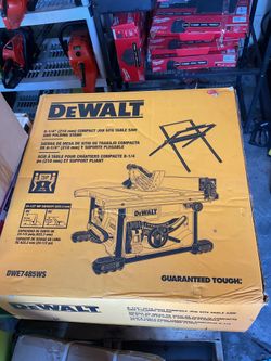 DeWalt 8 1/4 inch table saw with stand