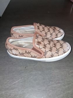 Kids Michael Kors MK Logo Slip-On Sneakers