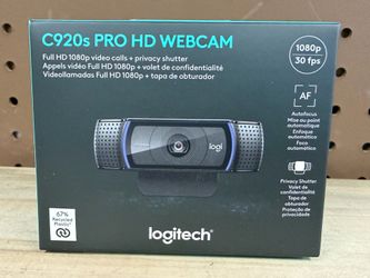 NEW! Logitech C920s Pro HD Webcam 1080p/30FPS - SEALED