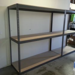 7 ft W x 2 ft D Warehouse Quality Garage Office Storage Bin Stock Supply Racks Similar To Uline Shelving Delivery Available