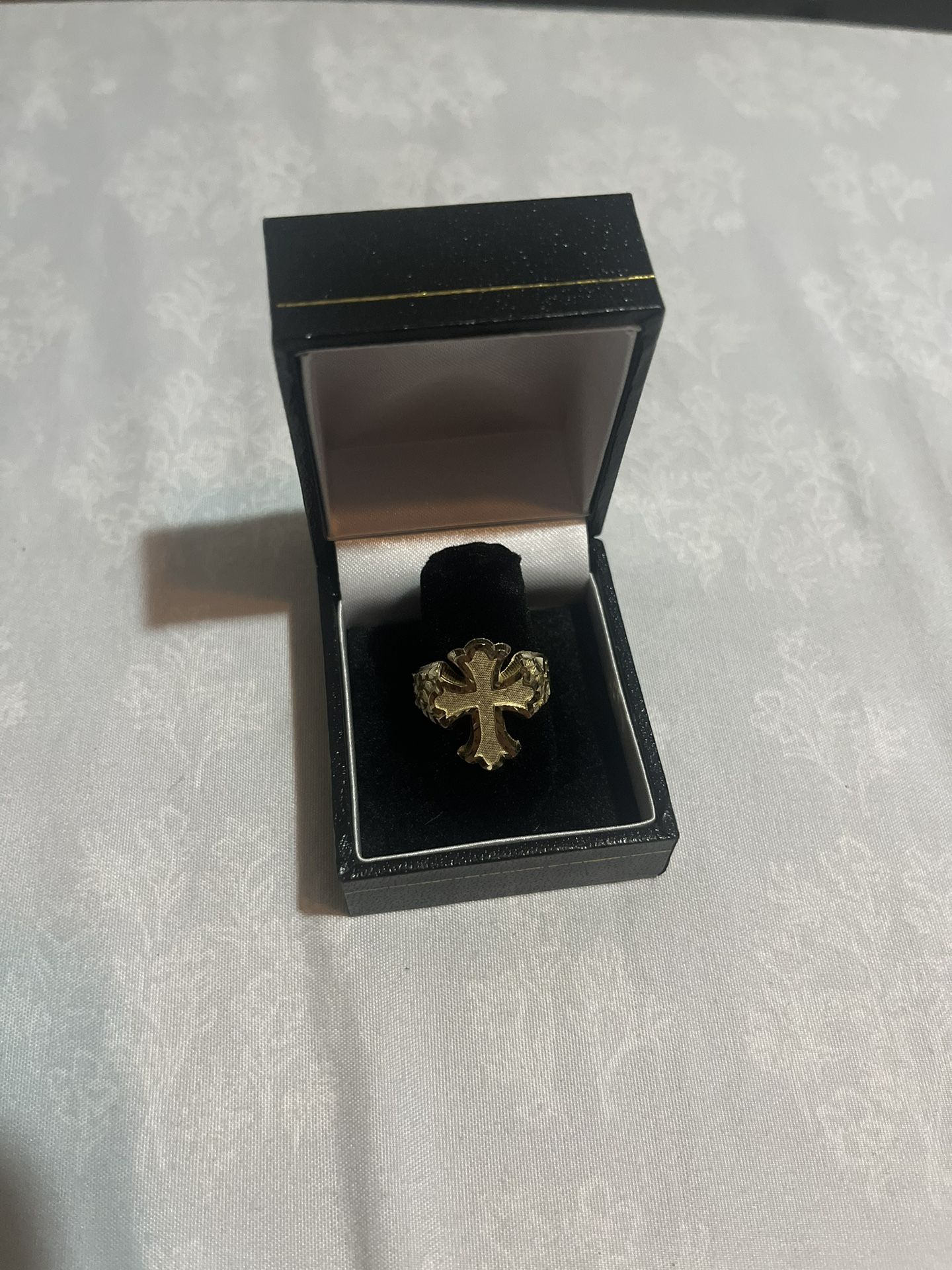 Cross Nugget Ring