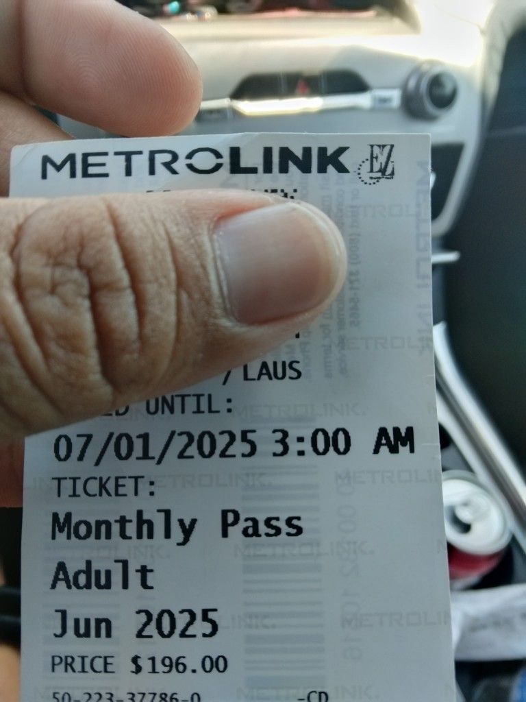 2 Metrolink Monthly Passes