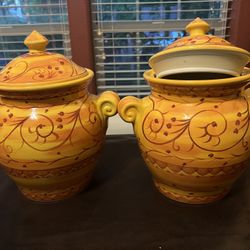 Flower And Sugar Containers 