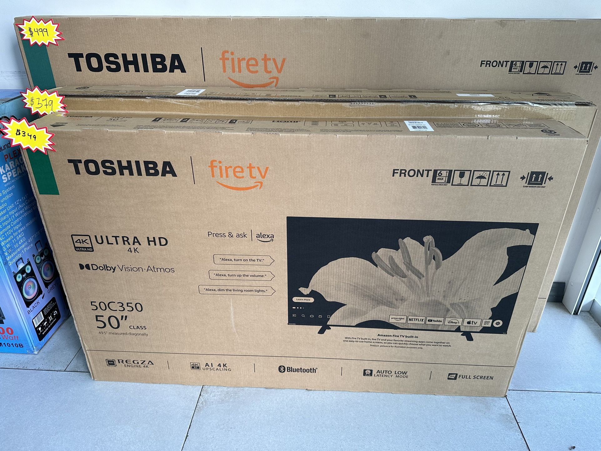 Toshiba 50” 4K Fire TV New! Finance For $50 Down!!
