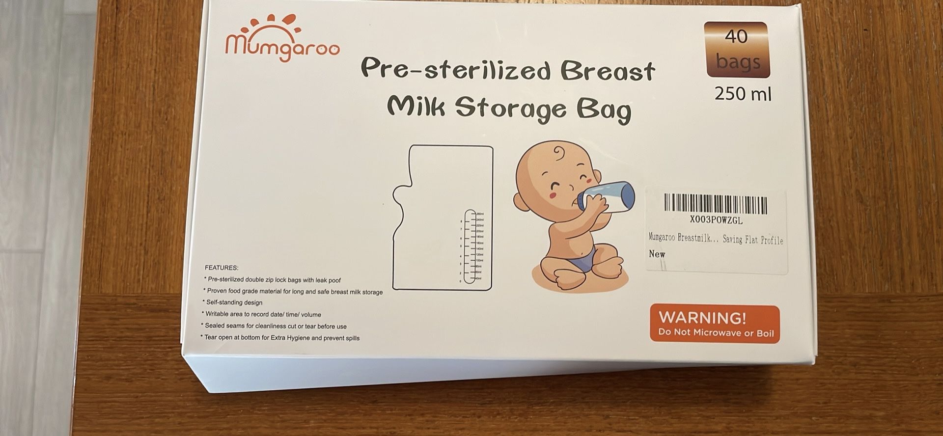Pre-Sterilized Breast Milk Storage Bags