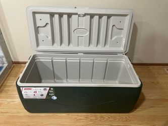 New Coleman Cooler 36in/90cm long fits 150 quarts & 223 cans Xtreme 6 made in USA cup holders & no tilt drain