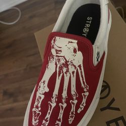 STRAYE X-Ray Crimson Cream Suede