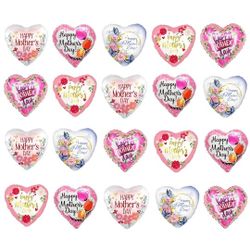  18 Inch Foil Balloons, Heart Balloons for Mother's Day Birthday Party Decorations, 20 Pcs