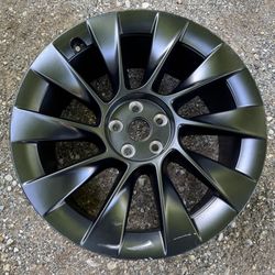 One (1) Tesla Model Y OEM 20x9.5 Induction Wheel
