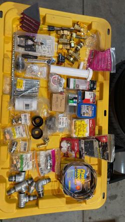 Plumbing Fittings, Brass Fittings, Hand Tools & Hardware Lot