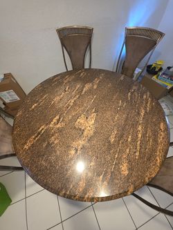 Dining room table and chairs