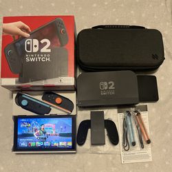 Nintendo Switch 2 + Case & Screen Protector 