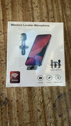 Wireless Lavalier Microphone Portable Audio Video Recording Mini Mic for iPhone