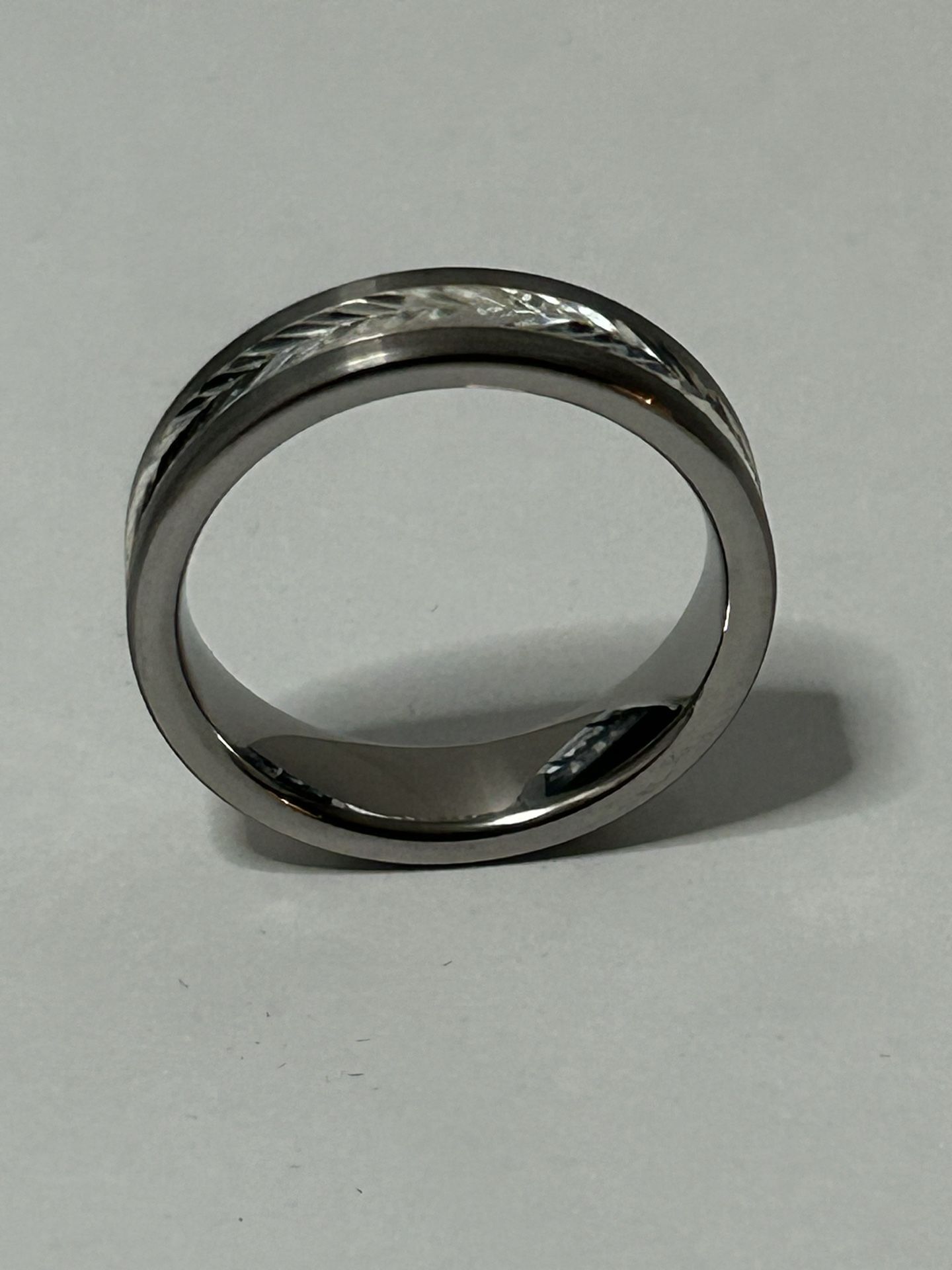 Tungsten Sterling Silver Ring.