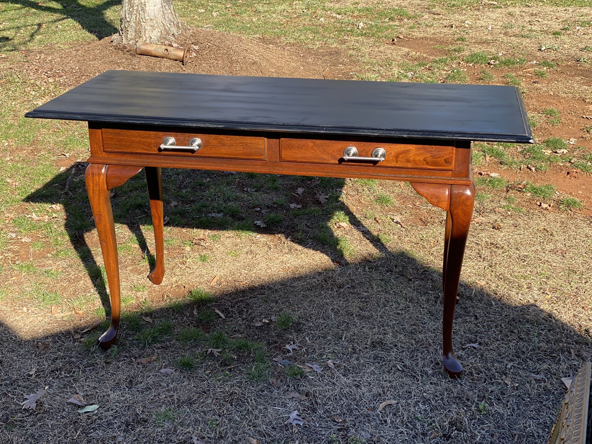Refurbished Queen Anne Console Table 
