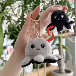 Reversible Octopus Plushies Keychain 