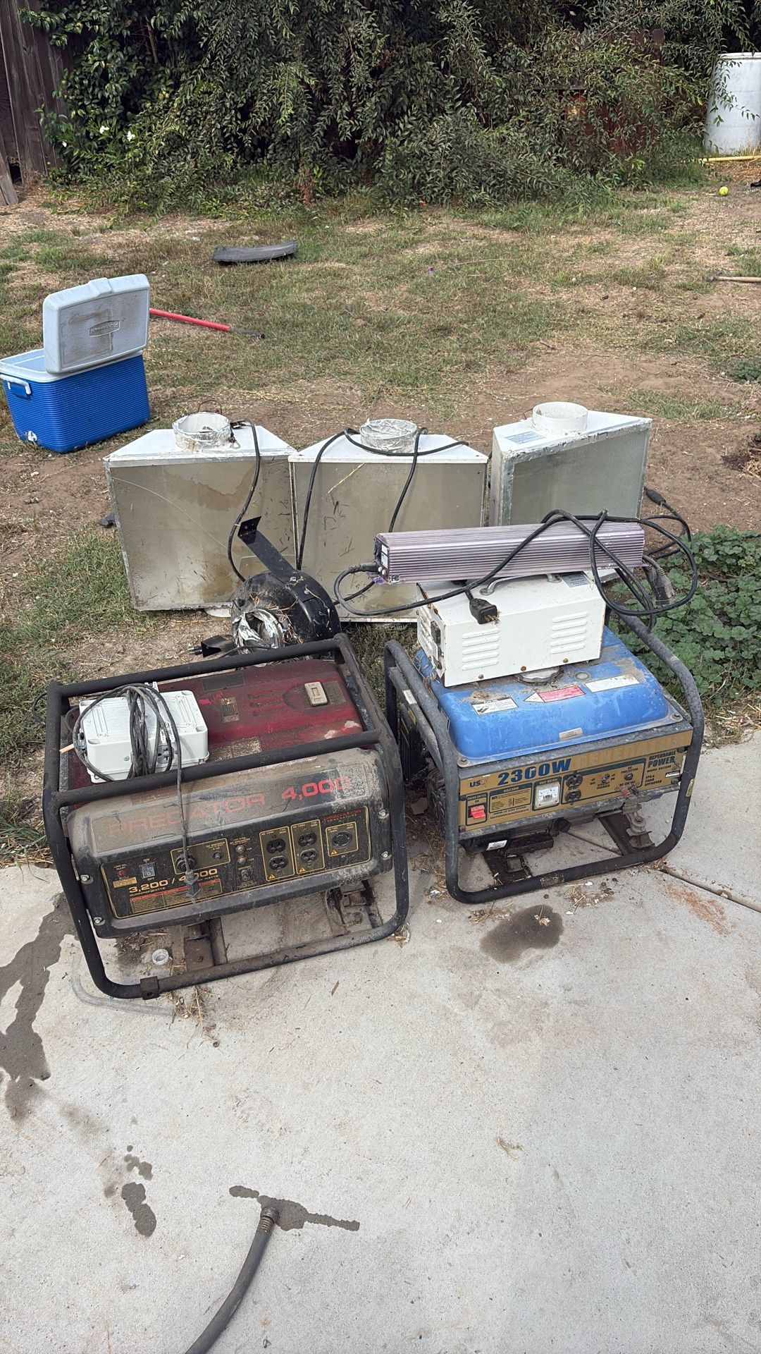 FREE 2 Generators 3 Hps Grow Lights Exhaust Fan 4x4 Grow Tent 4x8 Grow Tent