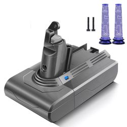 for Dyson V6 Battery 21.6V 6000mAh V6 Animal V6 Absolute V6 Motorhead eta