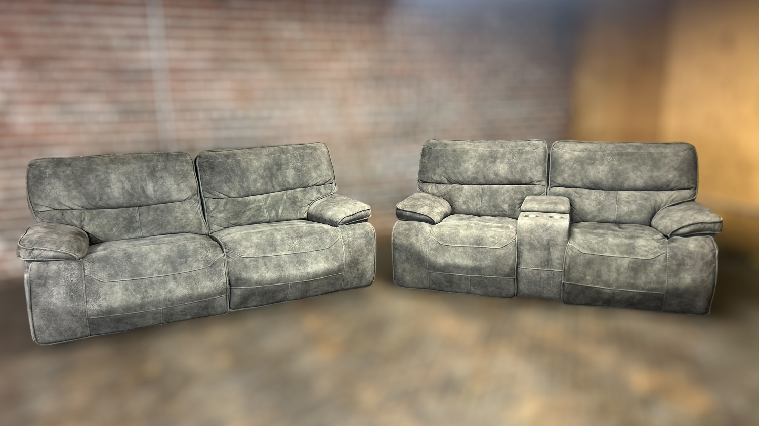 Free Delivery gray recliner, couch/sofa and loveseat