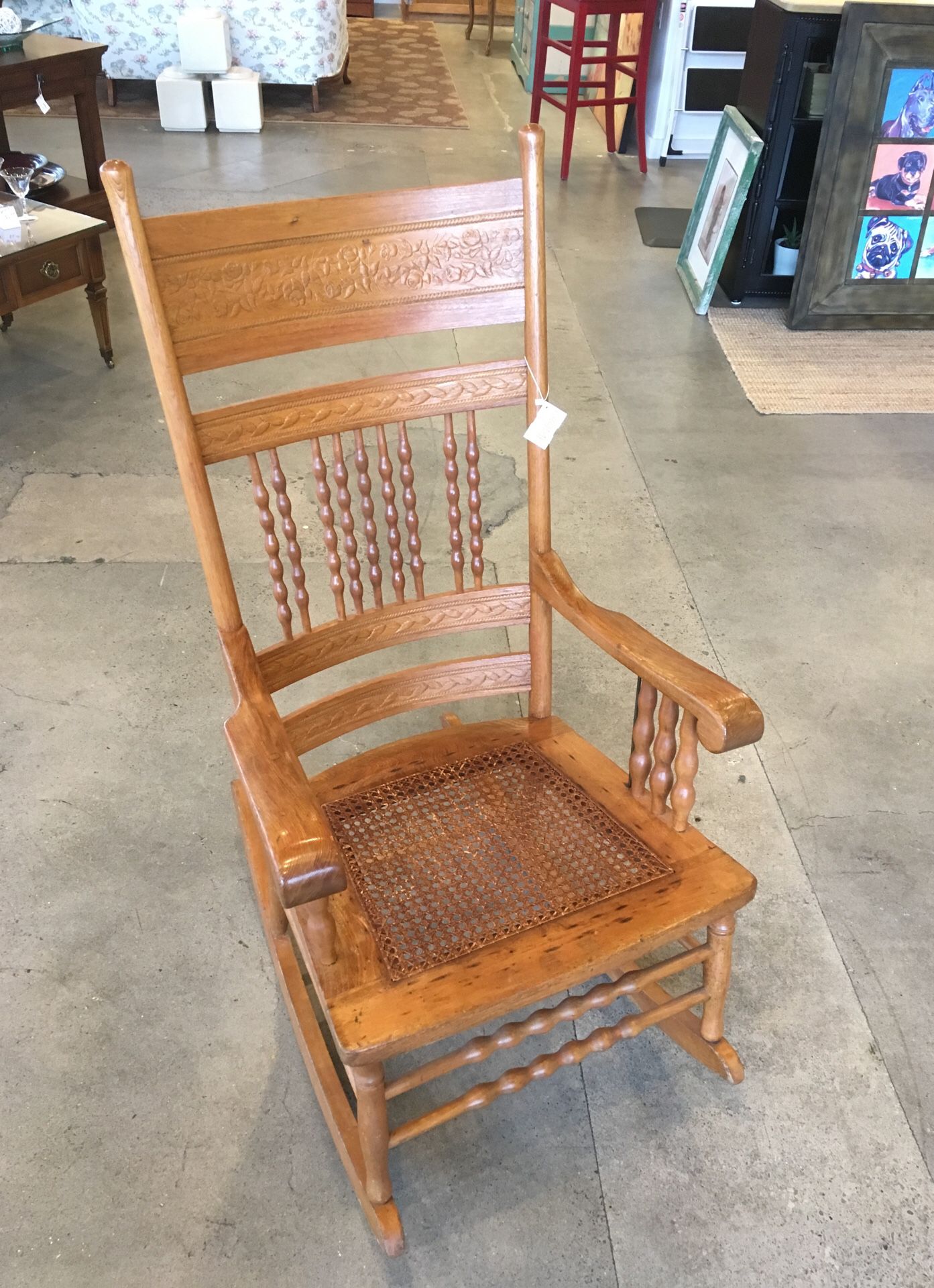 Refurbished Antique Rocking Chair