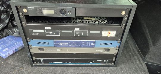 Complete Commercial Audio Rack System – Shure, BSS Soundweb, Lab Gruppen, Juice Goose