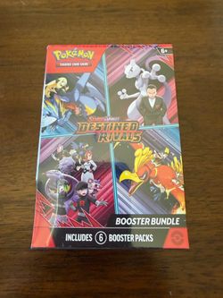 Pokemon Destined Rivals Booster Bundle Sealed 6 Packs