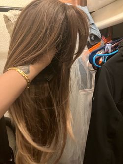 New Long ash blond Wig