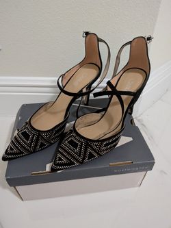 Black Rhinestone High Heels – Women’s Dress Shoes