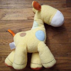 Carters Just One You Musical Giraffe Yellow Polka Dot Wind Up 10” Plush Stuffed 