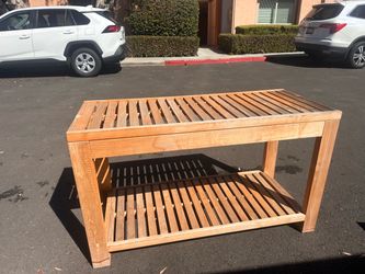 Outdoor Wood Shelf