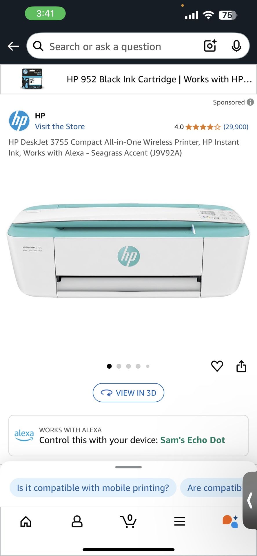 HP Deskjet 3755