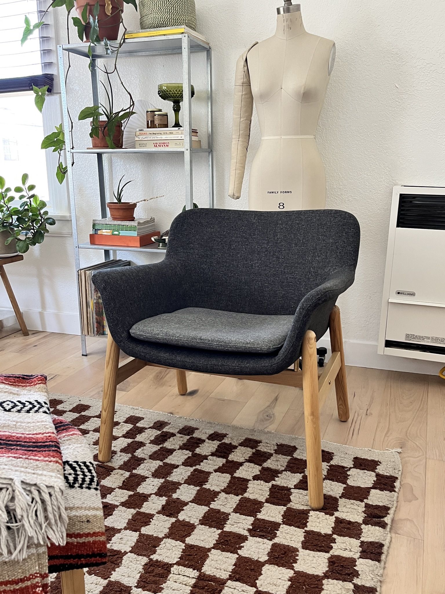 Grey Vedbo Armchair Ikea Grey Vedbo Armchair Review Like-New Dark