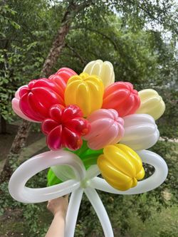 Balloon Tulip Bouquet - 12 Stems