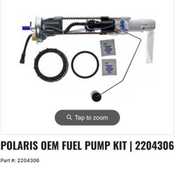 Polaris OEM Fuel pump Kit (contact info removed)