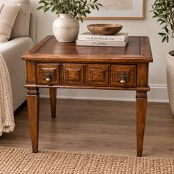 Vintage Wood Side Table / End Table