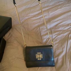 Tory Burch Black Leather Crossbody Bag