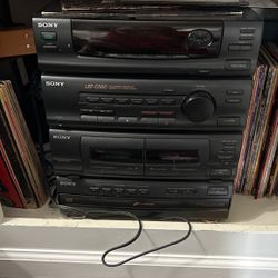 Sony Rack System Stereo With Speakers N Remote